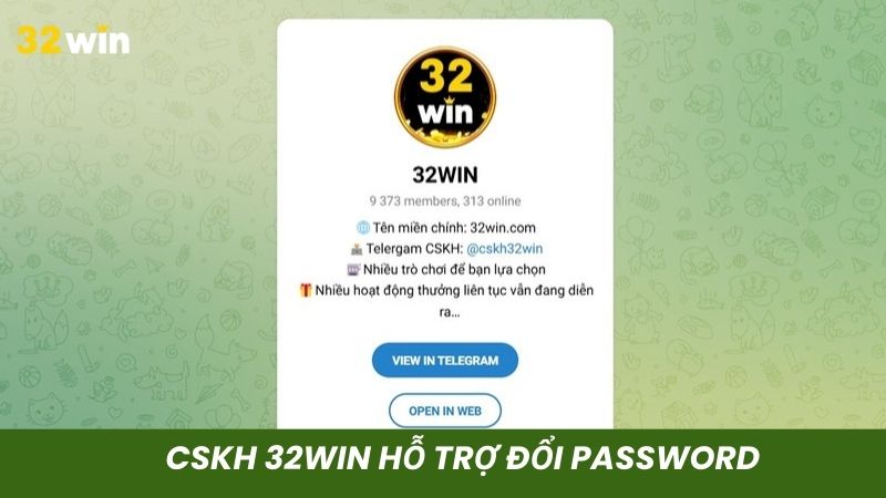 CSKH sẽ hỗ trợ người chơi đổi password nhanh chóng