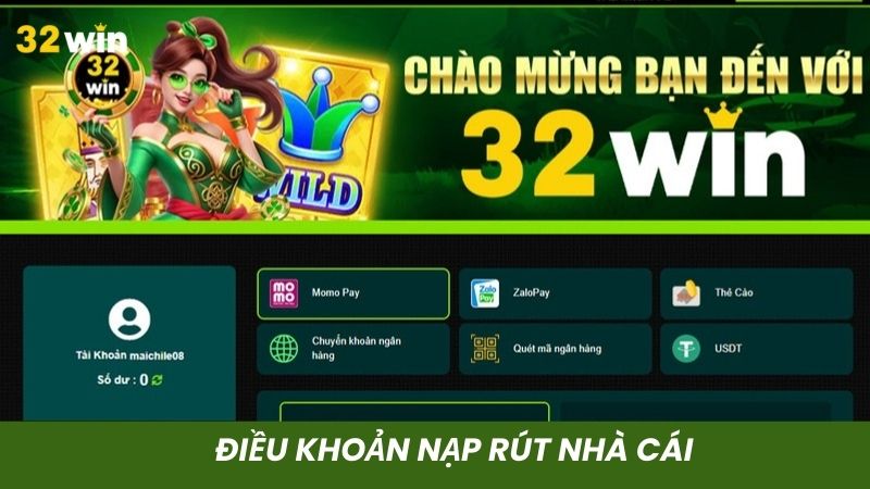 Điều kiện để tiến hành giao dịch nạp/ rút