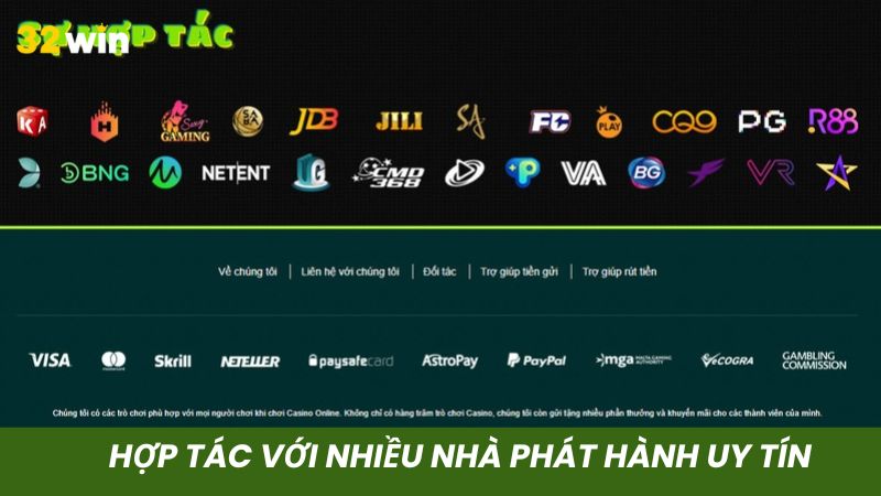 Hợp tác hàng loạt đơn vị phát hành game hàng đầu