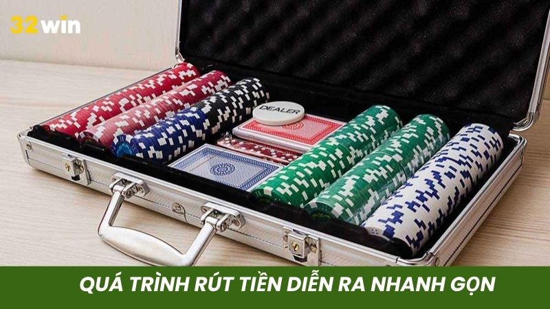 Tốc độ rút diễn ra nhanh, an toàn 100%