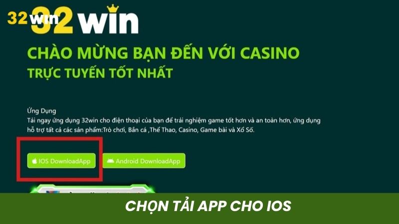 Nhấn lệnh tải ứng dụng cho iOS