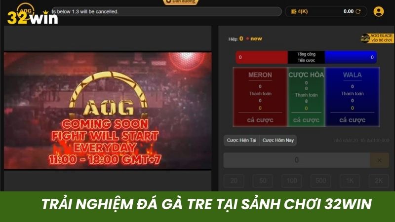 Xanh chín với các trận chiến gà tre hấp dẫn tại 32win